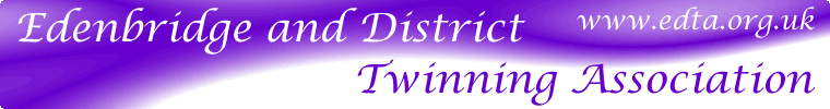 Edenbridge and District Twinning Association Banner including edta.org.uk 
